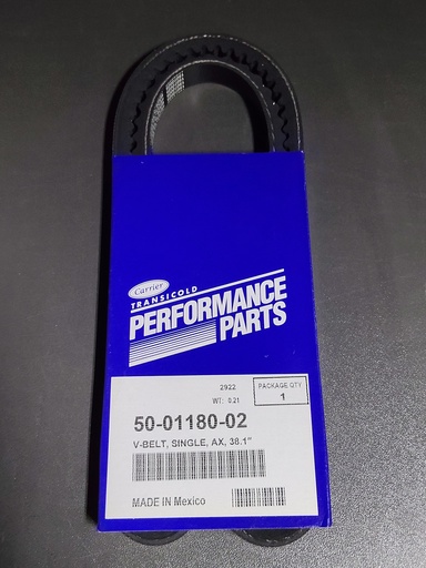[50-01180-02] V-BELT, SINGLE, AX, 38.1